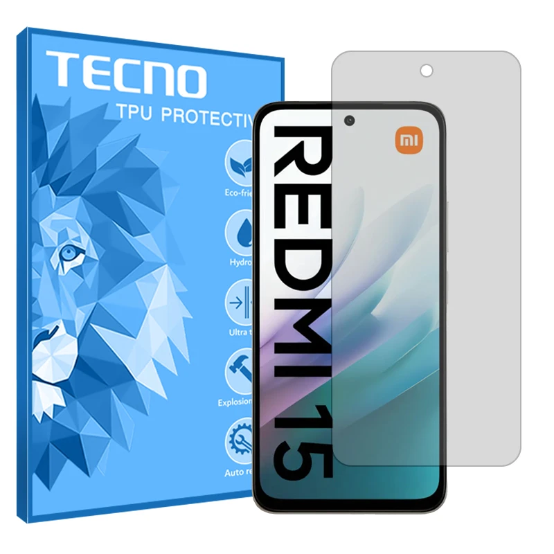 محافظ صفحه نمایش شفاف تکنو مدل Resistant مناسب برای گوشی موبایل شیائومی Redmi 15 4G
