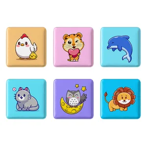 مگنت خندالو طرح حیوانات بامزه Cute Animals کد 1618B مجموعه 6 عددی