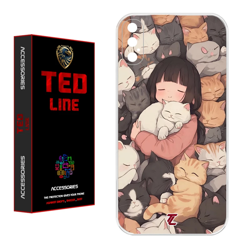 کاور تدلاین طرح گربه کد 1171 مناسب برای گوشی موبایل اپل Iphone X / XS