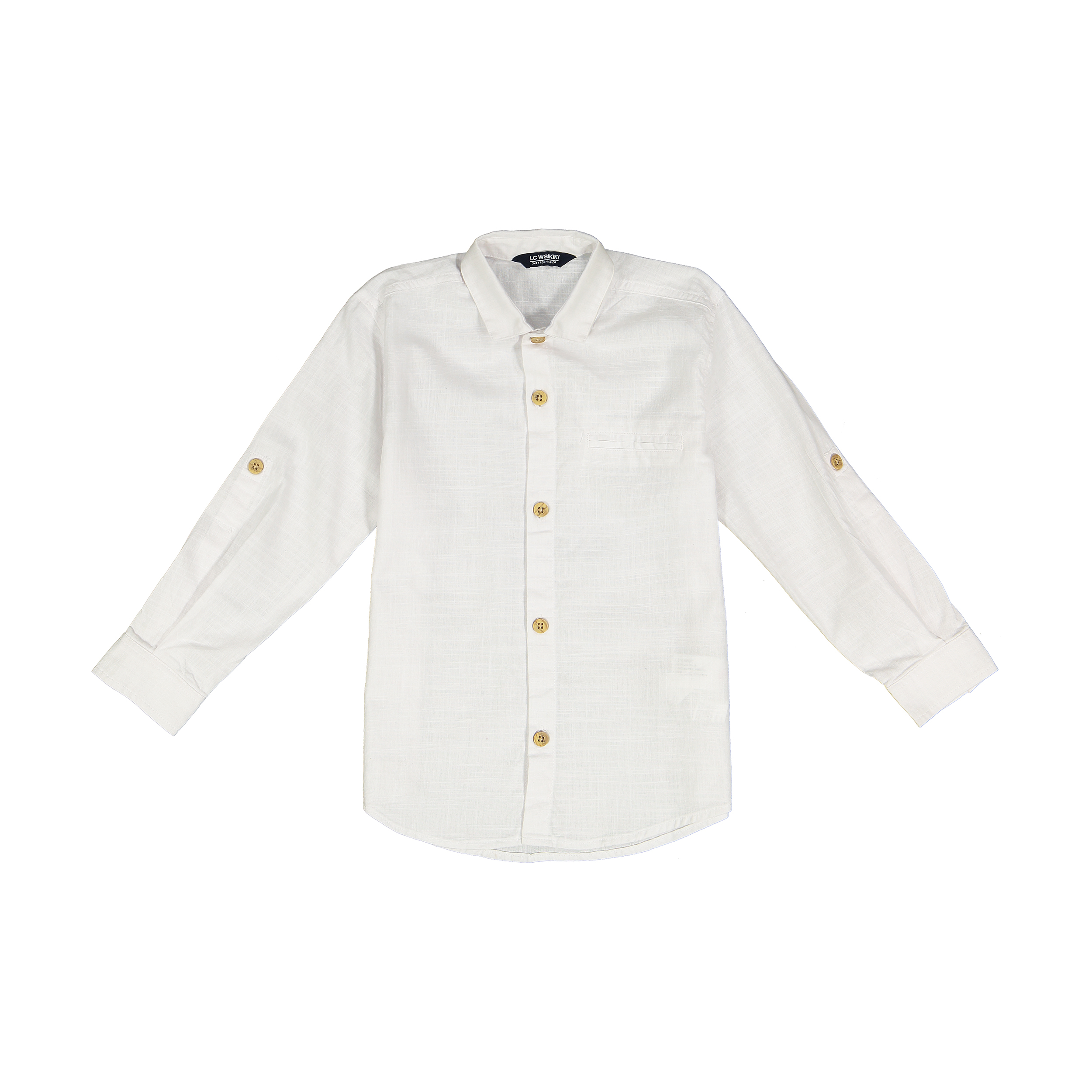 پیراهن پسرانه ال سی وایکیکی مدل 0SN630Z4-WHITE