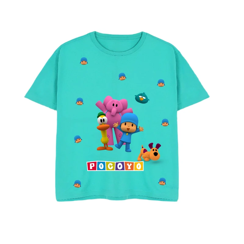 تی‌شرت آستین کوتاه یقه گرد بچگانه مدل پوکویو کد 21