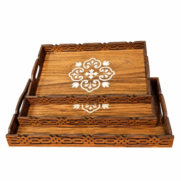 سینی مدل MDF مجموعه 3 عددی