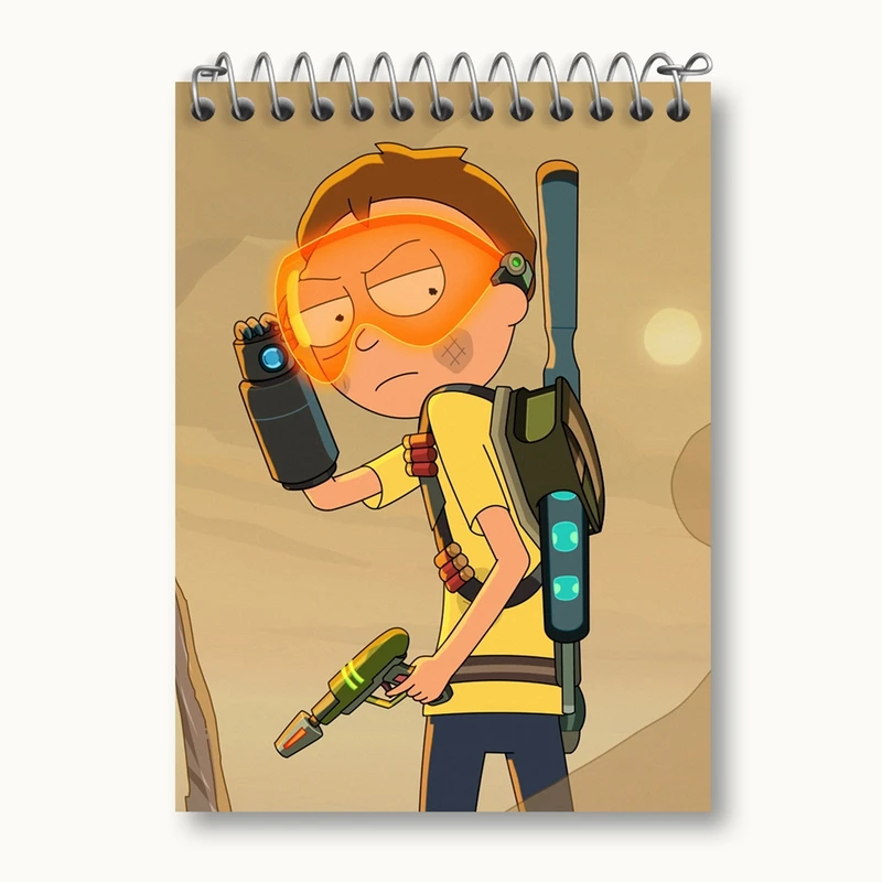دفتر یادداشت 50 برگ خندالو مدل انیمیشن ریک و مورتی Rick and Mort کد 26398