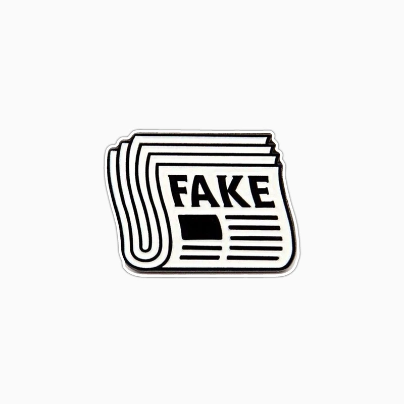 استیکر لپ تاپ و موبایل بووم طرح Fake News کد BM38 