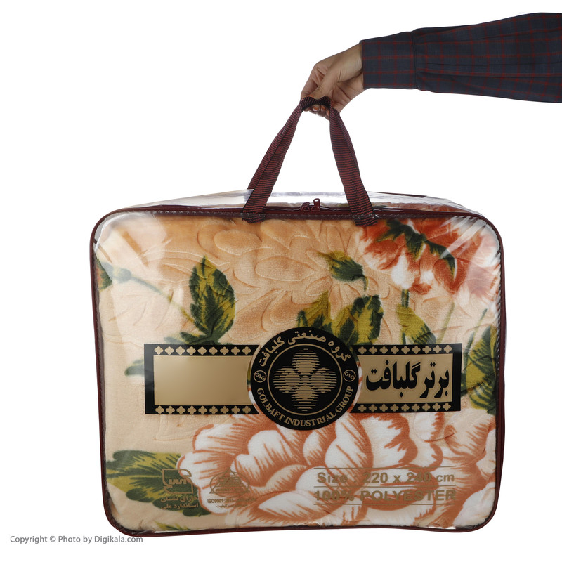 پتو گلبافت کد 219 سایز 220x240 سانتی متر