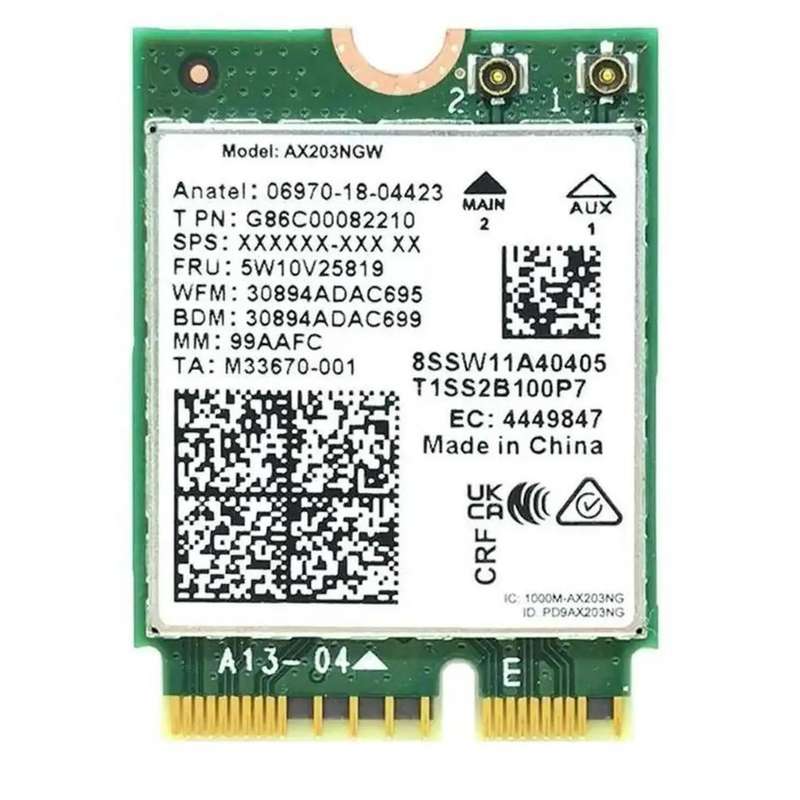 کارت وایرلس اینتل مدل Wi-Fi 6 AX203 کارت وایرلس اینتل مدل Wi-Fi 6 AX203