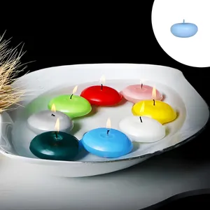 شمع شناور مدل روآبی گرد 5h بسته 2 عددی