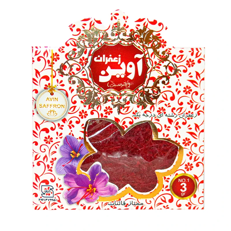 زعفران درجه یک آوین چاکرالحسینی -3 گرم