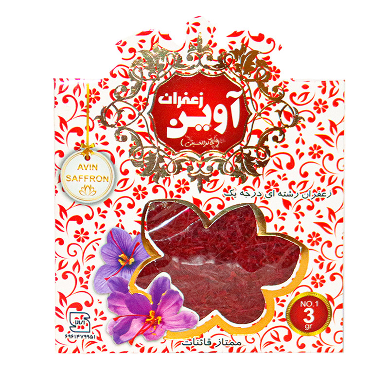 زعفران درجه یک آوین چاکرالحسینی -3 گرم