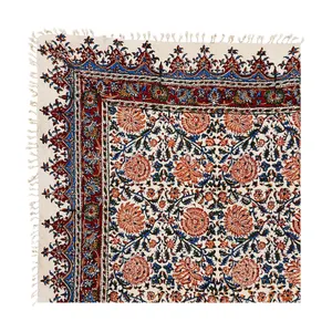 رومیزی قلمکار مدل گلدار