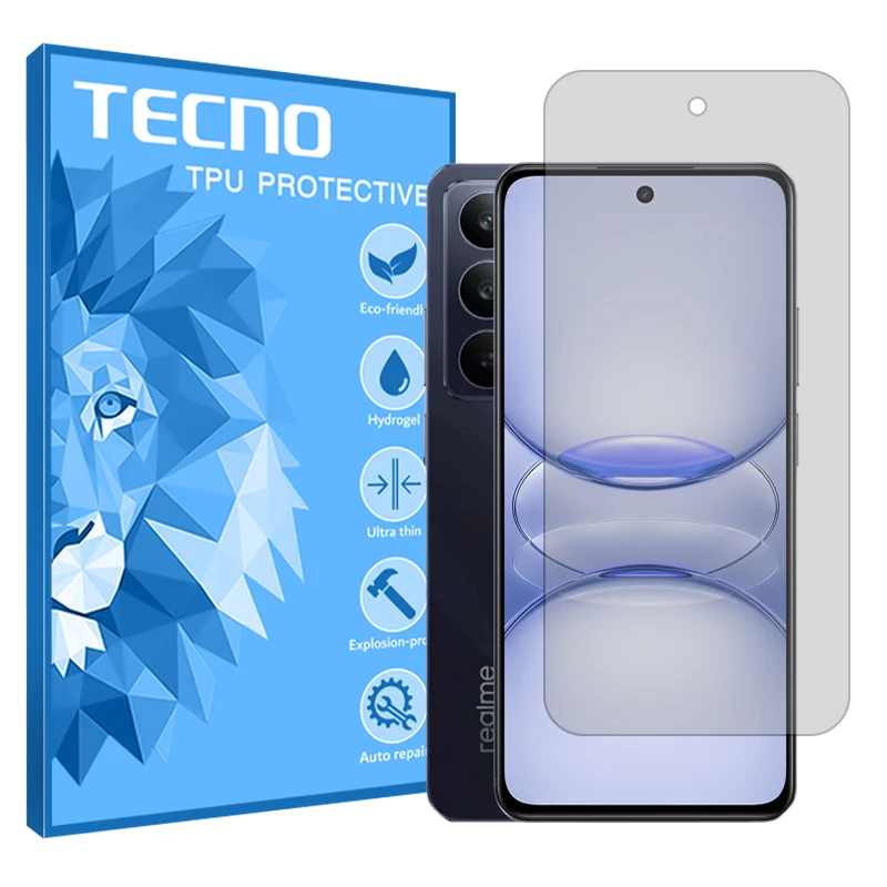 محافظ صفحه نمایش شفاف تکنو مدل هیدروژلی مناسب برای گوشی موبایل ریلمی C75x