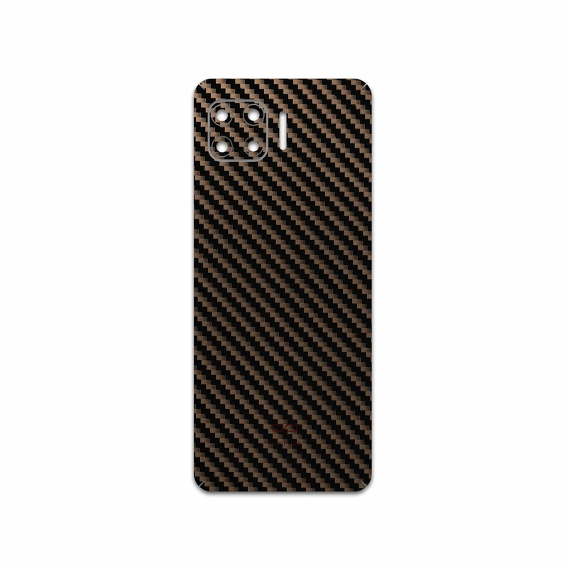 برچسب پوششی ماهوت مدل Glossy-Brown-Fiber مناسب برای گوشی موبایل موتورولا Moto G 5G Plus