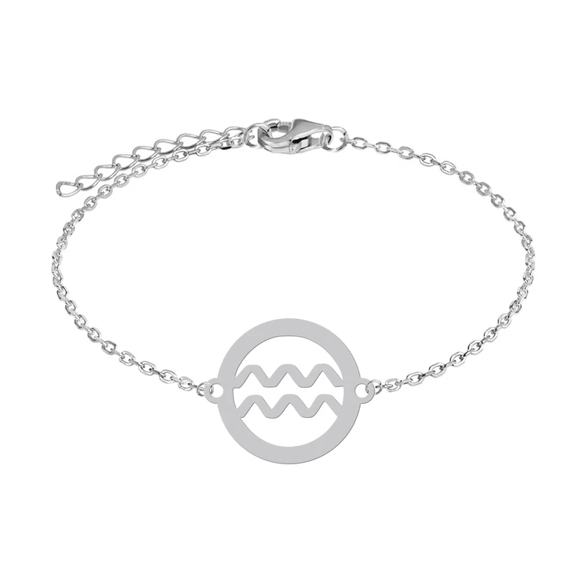 دستبند زنجیری زنانه هایکا مدل نماد ماه تولد بهمن کد z.dh183