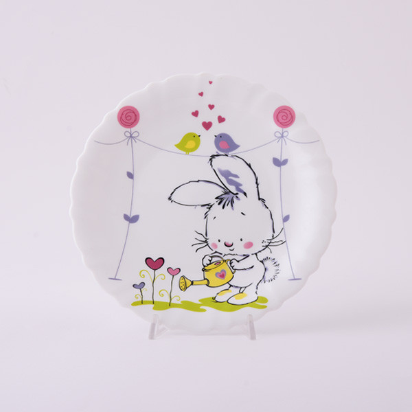 سرویس غذاخوری 5 پارچه کودک پارس اوپال طرح خرگوش