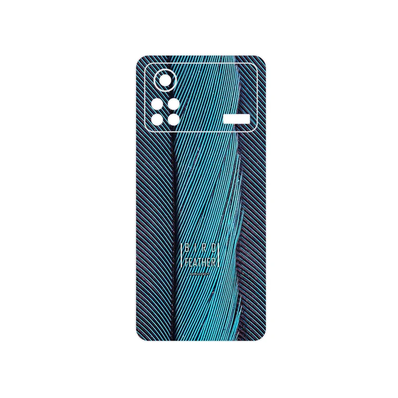 برچسب پوششی ماهوت مدل Turquoise feathers مناسب برای گوشی موبایل شیائومی Poco X4 Pro 5G