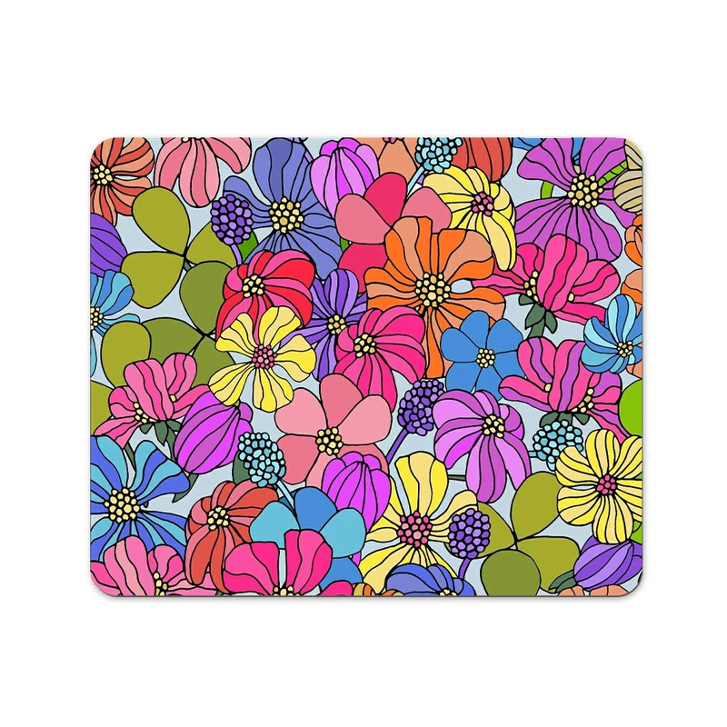 ماوس پد پاد آفرین مدل فانتزی طرح گل کد P197 سایز 19*24 سانتی متر