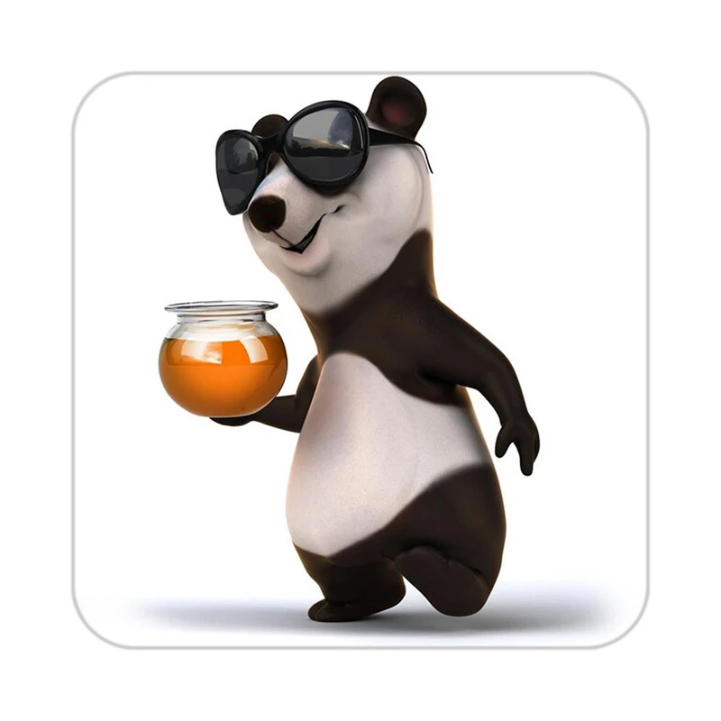 زیر لیوانی کاکتی طرح حیوانات کارتونی مدل mp27434