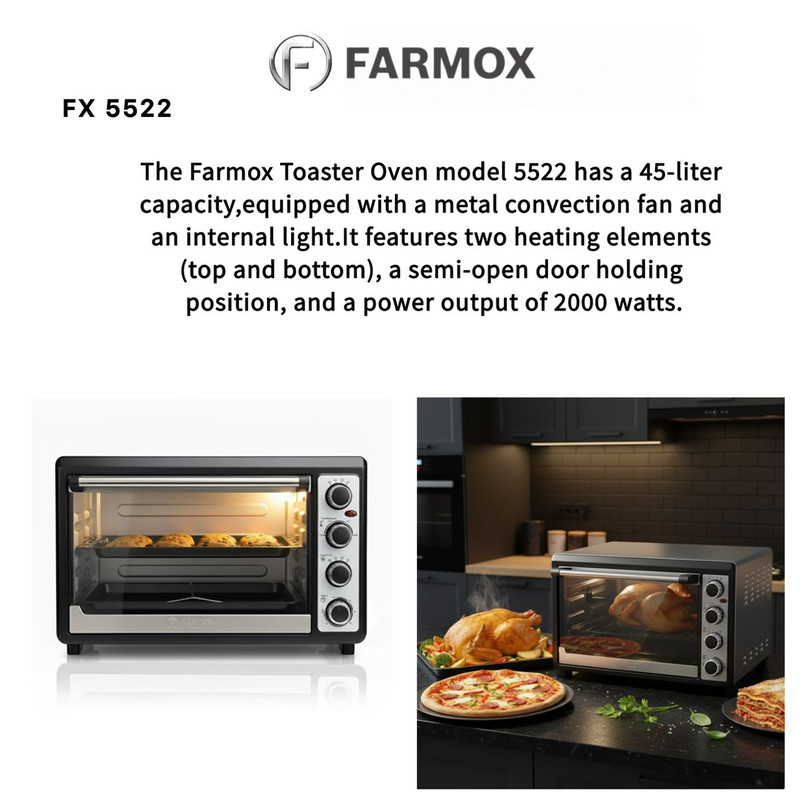 آون توستر 45 لیتری فارموکس مدل FX 5522