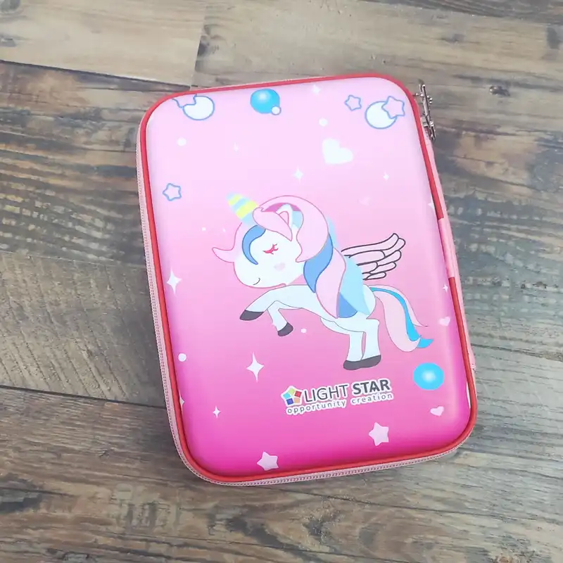 جامدادی لایت استار مدل یونیکورن طرح اسب تک شاخ کد 002