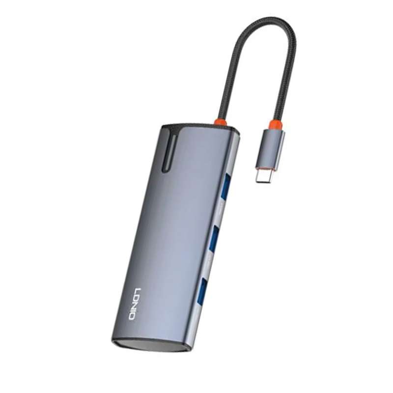 هاب 6 کاره USB-C الدینیو مدل DS-16H هاب 6 کاره USB-C الدینیو مدل DS-16H