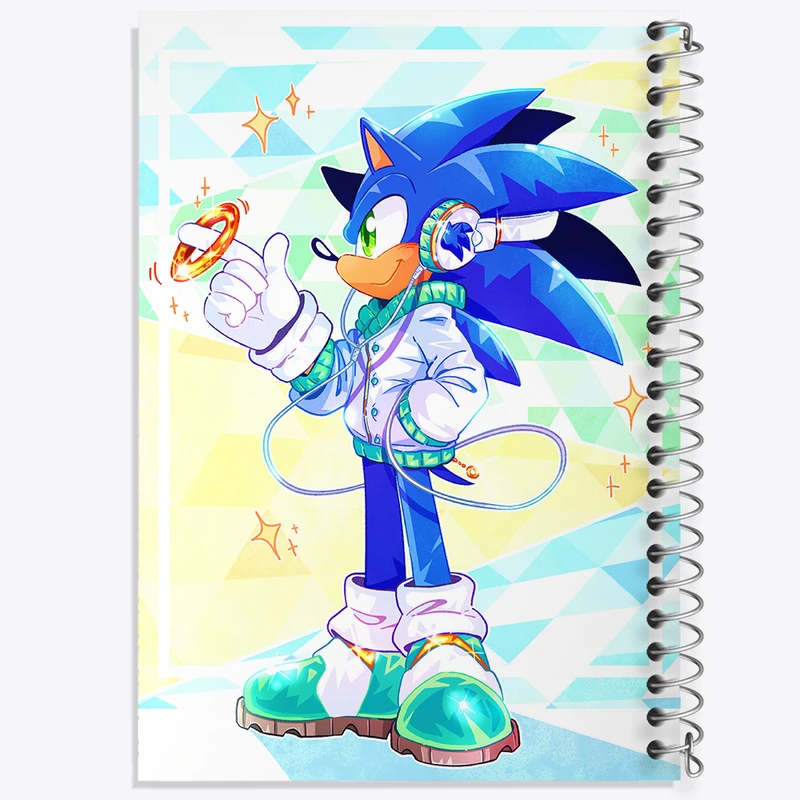 دفتر مشق 100 برگ خندالو طرح سونیک (Sonic) کد 37025