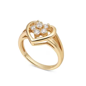 انگشتر زنانه مدل قلب سرشار کد cm4147