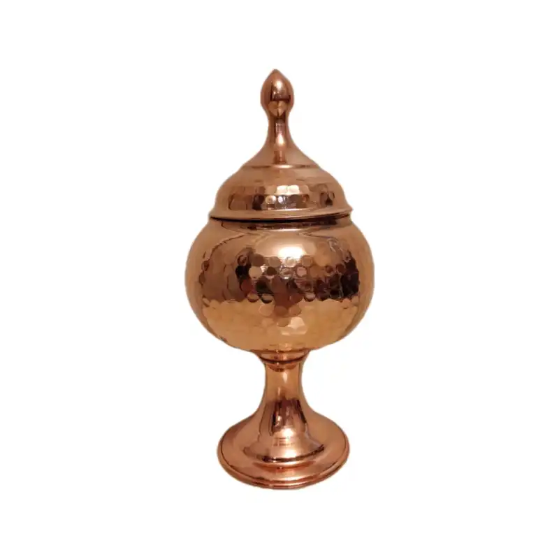 قنددان مسی مدل پایه دار کد AH