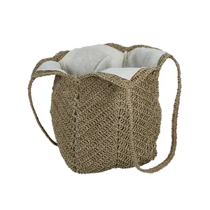  کیف بافتنی مدل رافیا کد 02