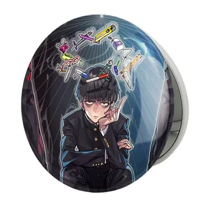 آینه جیبی خندالو طرح انیمه موب سایکو Mob Psycho 100 مدل تاشو کد 24475 