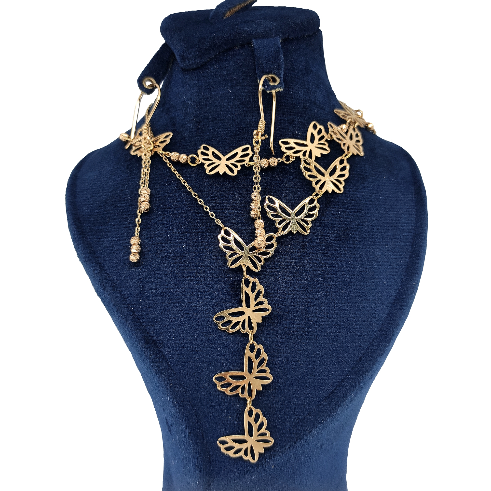 نیم ست طلا 18 عیار زنانه طلا و جواهرسازی افرا مدل 153242365