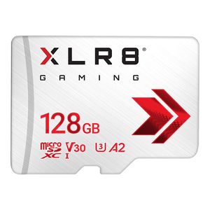کارت حافظه microSD پی ان وای مدل XLR8 GAMING کلاس 10 / V30 استاندارد UHS-II U3  سرعت 100MBps ظرفیت 128 گیگابایت