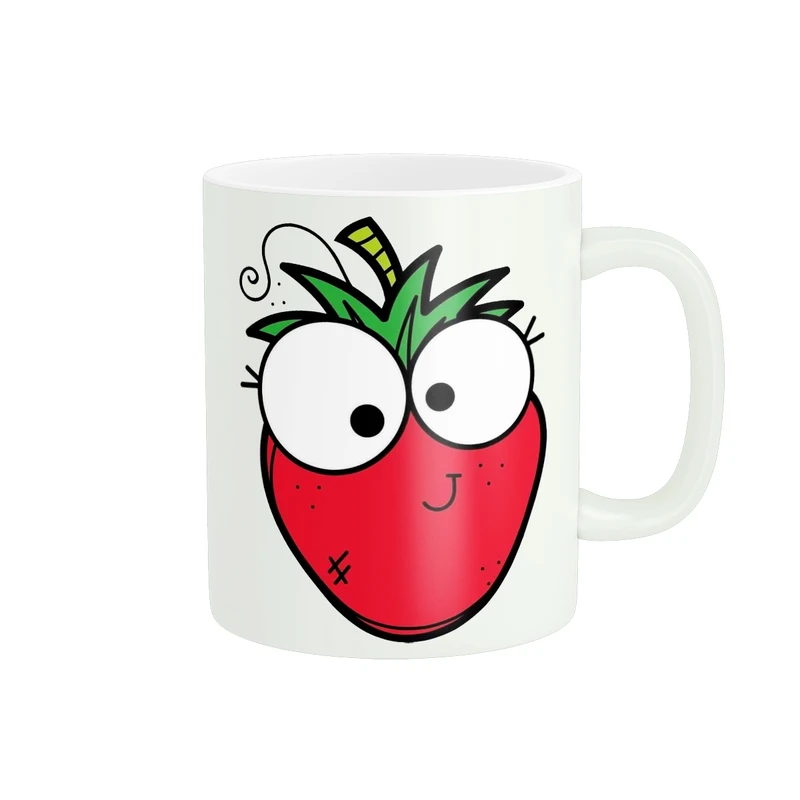 ماگ پاد آفرین طرح توت فرنگی کد 2841