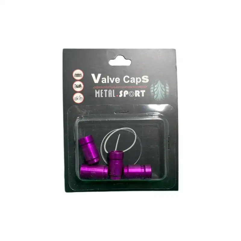 سر والف لاستیک دوچرخه کد RC 01 مدل فلزی بسته 4 عددی