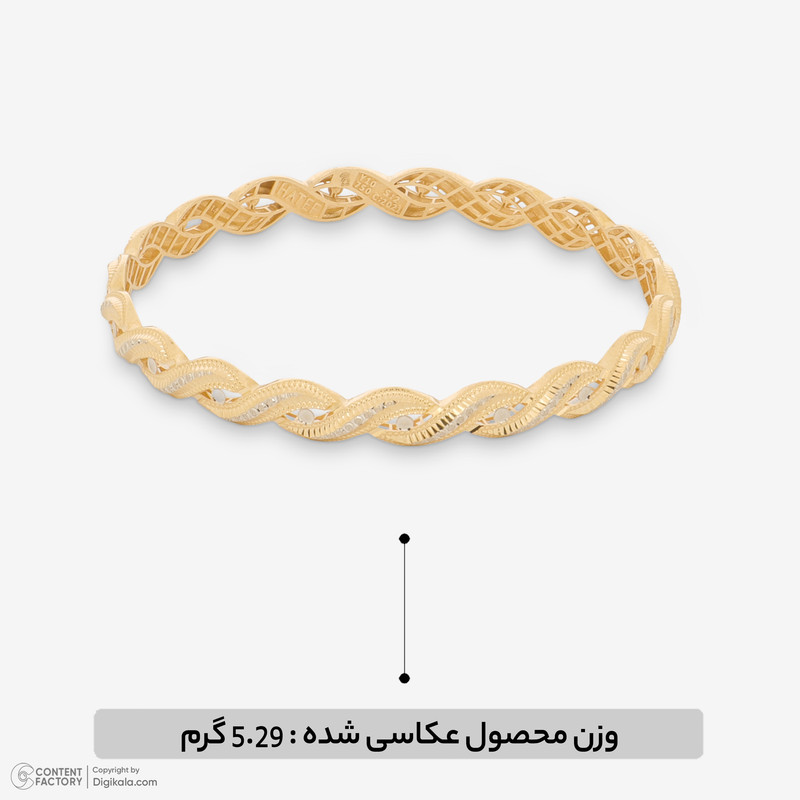 النگو طلا کم اجرت 18 عیار زنانه مایا ماهک مدل MB2112 