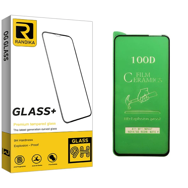 محافظ صفحه نمایش سرامیکی راندیکا مدل GLD مناسب برای گوشی موبایل سامسونگ Galaxy M11