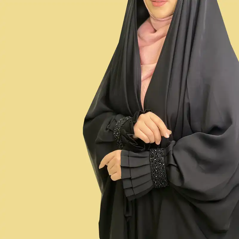 چادر عبایی مدل پریسیما المیرا رنگ مشکی