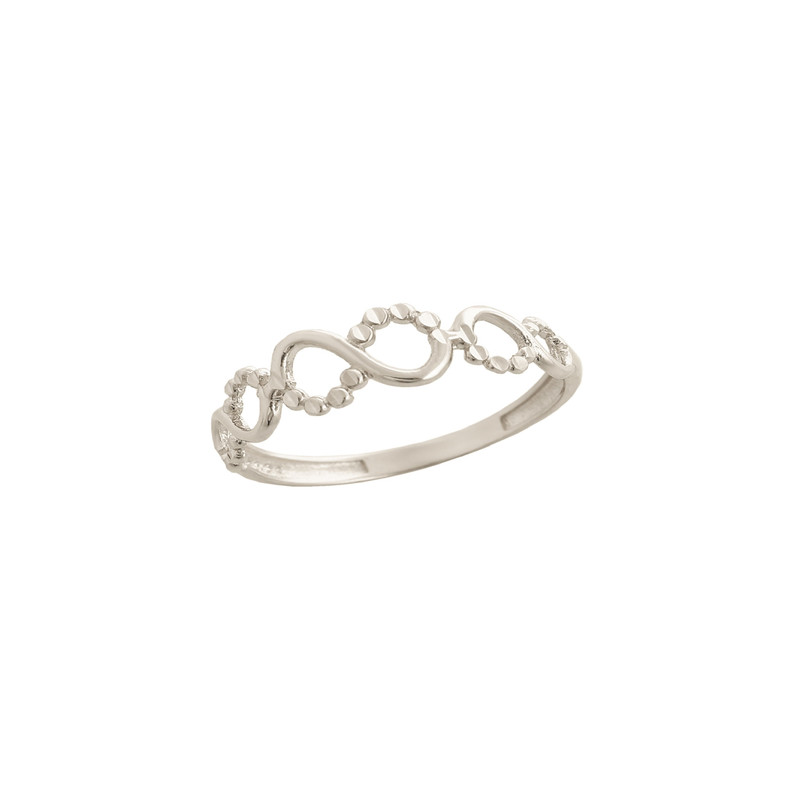 انگشتر طلا 18 عیار زنانه هور گالری مدل مینیمال بی نهایت کد HCR257