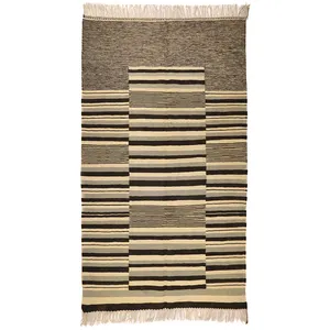 گلیم دستبافت سه ونیم متری مدل دکوراتیو کد 140833