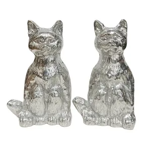 مجسمه مدل گربه دوقلو طرح نشسته بسته دوعددی