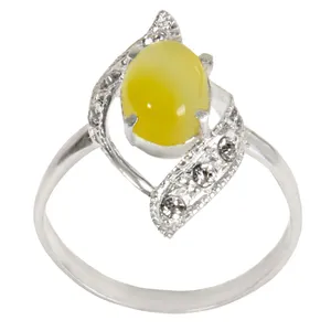   انگشتر نقره زنانه بازرگانی میلادی کد AW-033