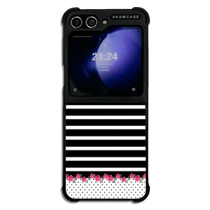AKAM AMC-WSGZFLIP5-FLOWERS-40 Cover For Samsung Galaxy Z Flip 5