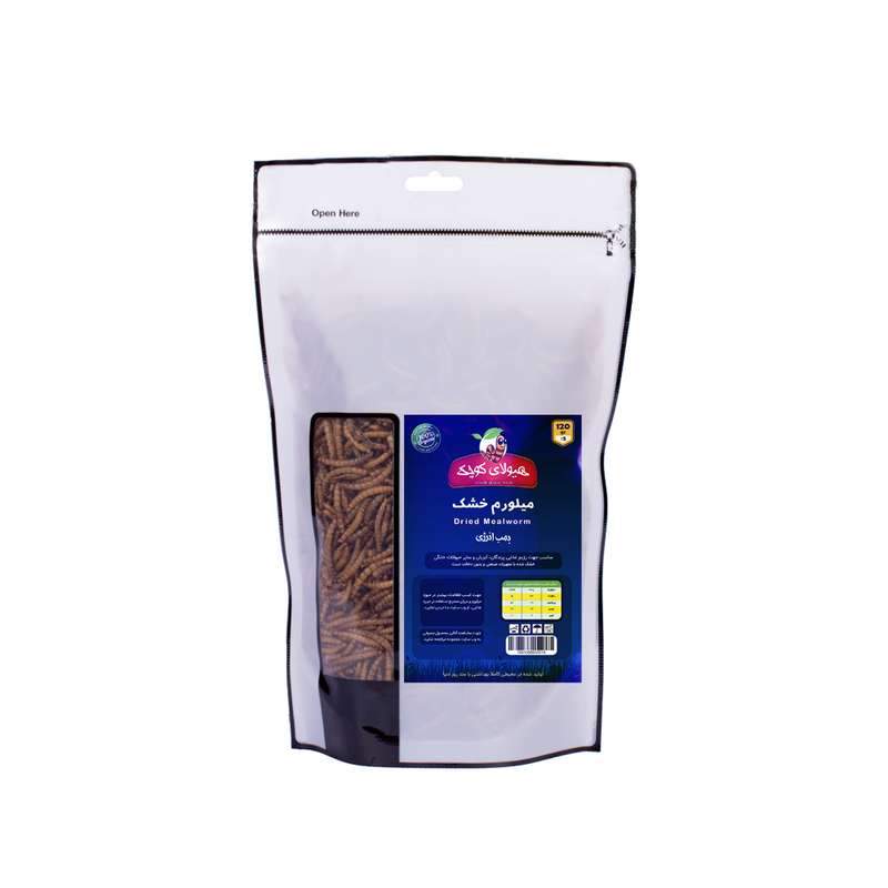 غذای خشک پرندگان هیولای کوچک مدل میلورم کد 1120 وزن 120 گرم