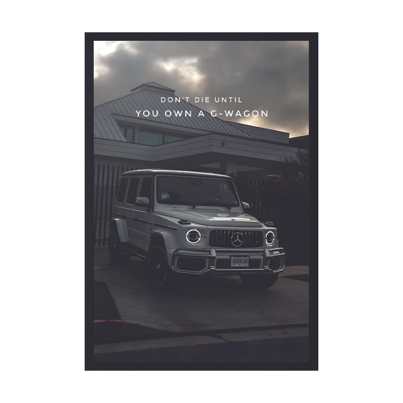 تابلو طرح G WAGON کد 01 فریم مشکی