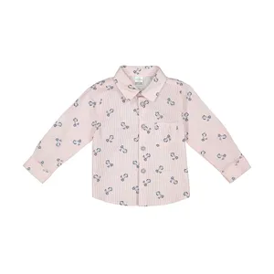 پیراهن نوزادی پسرانه ال سی وایکیکی مدل 0W13881Z1-PBW-MOTORCYCLEDESIGNPINK