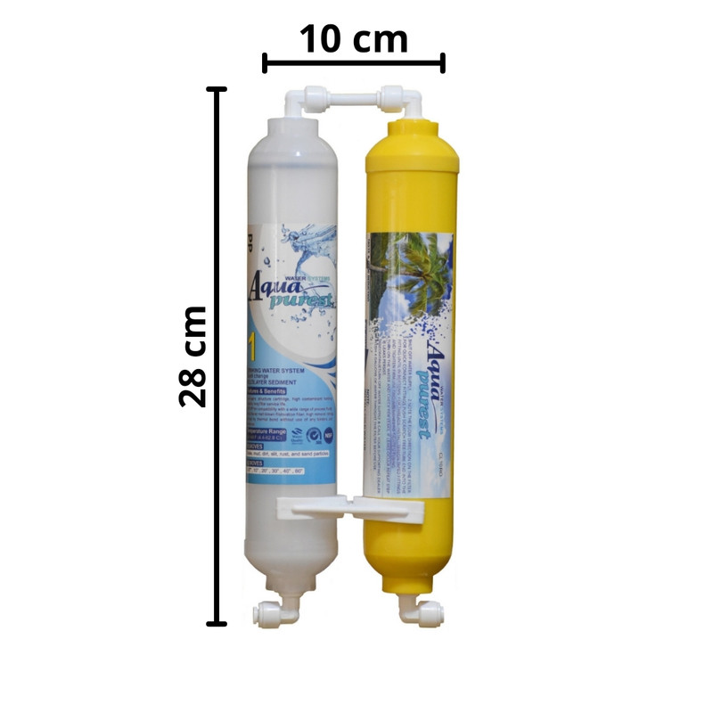 فیلتر تصفیه آب یخچال و فریزر آکوا پیورست مدل INLINE-NEW 02 مجموعه 2 عددی