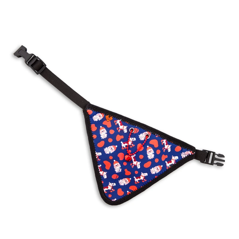 دستمال گردن سگ و گربه تادو طرح زنگوله دار کدD104 سایز L