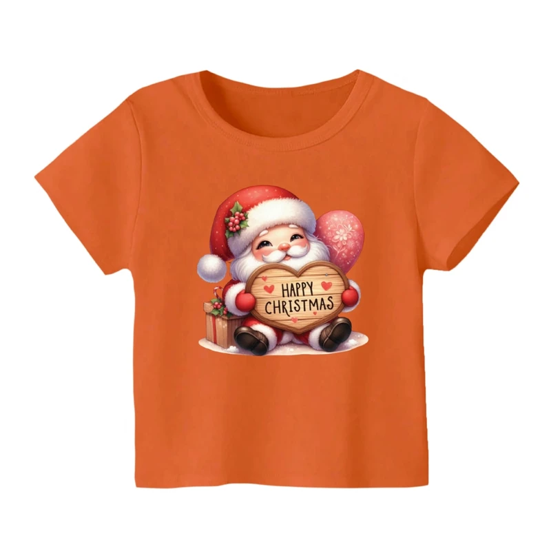 تی شرت آستین کوتاه بچگانه مدل بابانوئل کریسمس کد 29