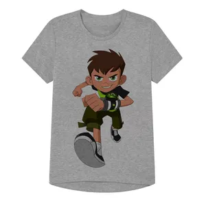 تی شرت آستین کوتاه پسرانه مدل بنتن  کد SH005 رنگ طوسی