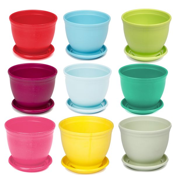 گلدان شهرآذین مدل 3010 ارتفاع 8 سانتی متر بسته 9 عددی