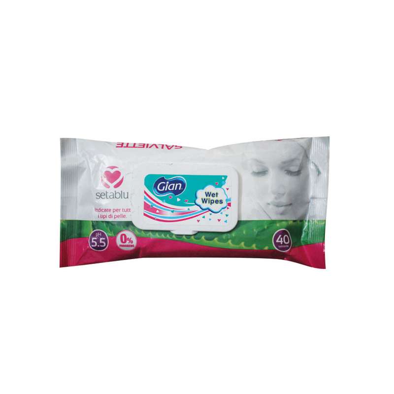 دستمال مرطوب آرایشی ستابلو مدل Gian بسته 40 عددی